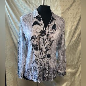 Simply Art by Dolcezza button down shirt size L